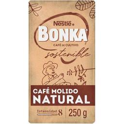 Café molido natural bonka, paquete 250 g