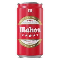 Cerveza Mahou 5 Estrellas lata 25 cl