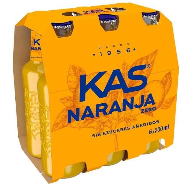 Refresco KAS naranja pack 6x20 cl