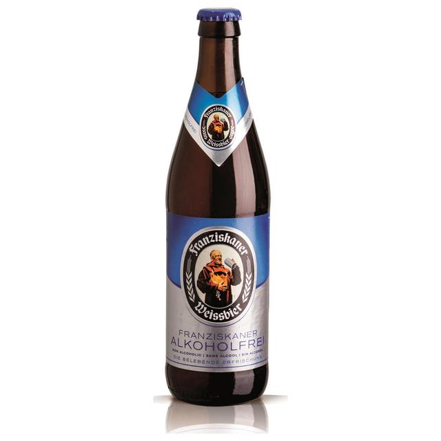 Cerveza Franziskaner Weissbier sin alcohol botella 50 cl