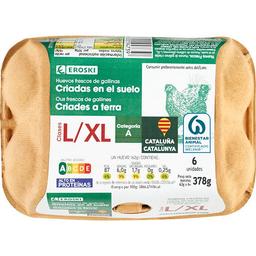 Huevo fresco suelo l/xl eroski cataluña, 1/2 docena