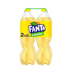 FANTA Refresco de limón FANTA pack de 2 botellas x 2 l