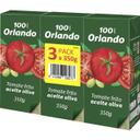 Tomate frito en aceite de oliva orlando, pack 3x350 g