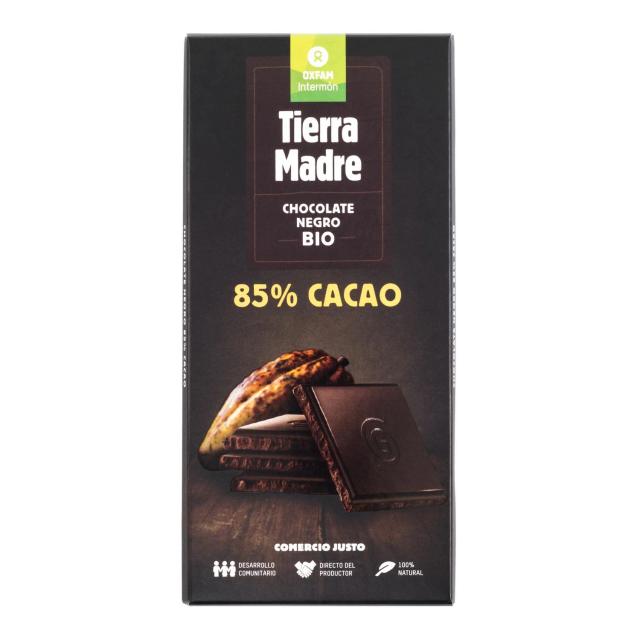 Chocolate negro 85% ecológico Oxfam Intermón 100 g