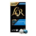 Café descafeinado compatible nespresso l'or, caja 10 uds