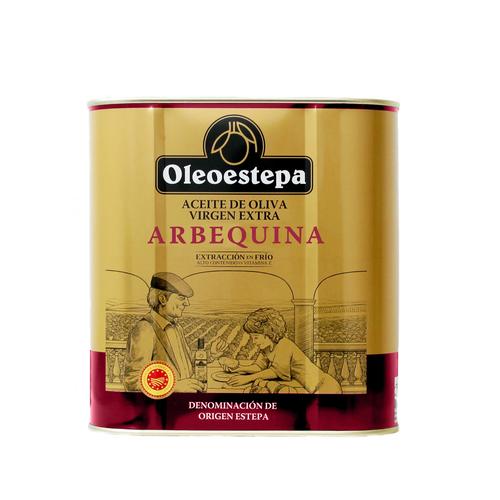 OLEOESTEPA Aceite de oliva virgen extra arbequina DOP Estepa lata 2,5 l