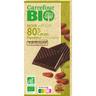 Chocolate negro 80% cacao Ecuador ecológico Carrefour Bio 100 g