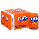 Fanta de naranja pack 9 latas de 33 cl