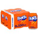 Fanta de naranja pack 9 latas de 33 cl