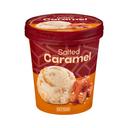 Helado caramelo con salsa de caramelo salado y trozos de caramelo Hacendado