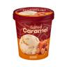 Helado caramelo con salsa de caramelo salado y trozos de caramelo Hacendado