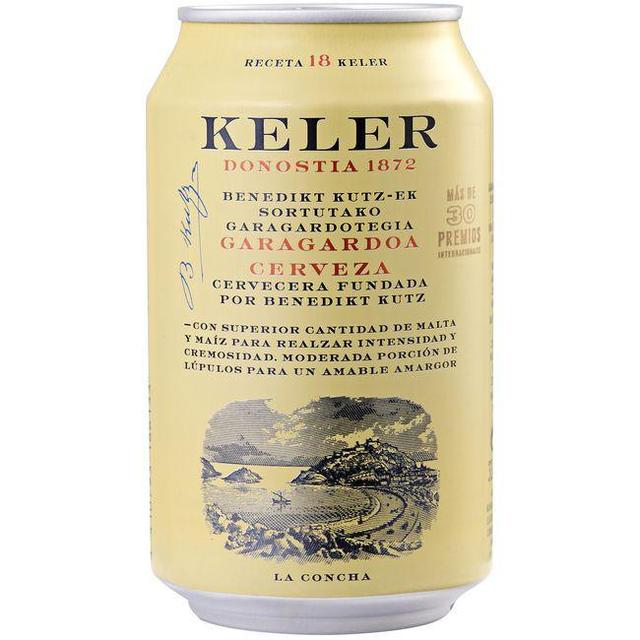 Cerveza keler, lata 33 cl