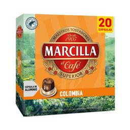 MARCILLA Café en cápsulas Colombia 20 uds