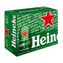 HEINEKEN Cervezas pack de 12 latas de 33 cl
