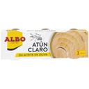 Atún claro aceite de oliva albo, pack 3x65 g