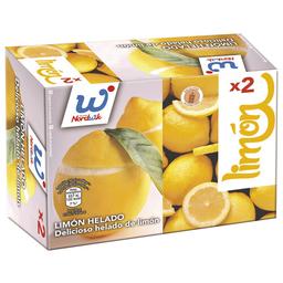 NORDWIK Limón relleno de delicioso helado con sabor a limón 2 x 140 ml