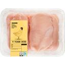 Pechuga enteras de pollo eroski, 4-7 uds, bandeja aprox. 1.5 kg