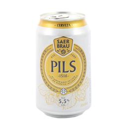 Cerveza Pils Carrefour lata 33 cl