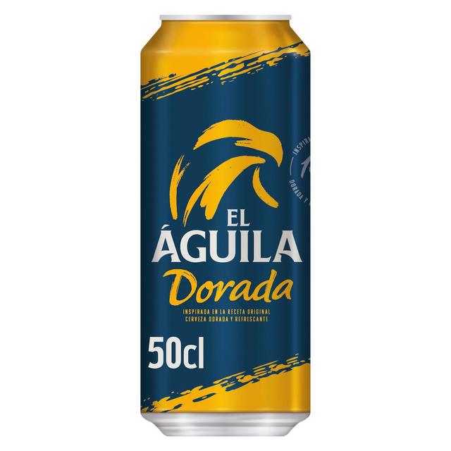 Cerveza El Aguila dorada lata 50 cl