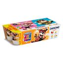 Yogur sabor limón, galleta, fresa y macedonia Danone, pack de 8 unidades de 120 g