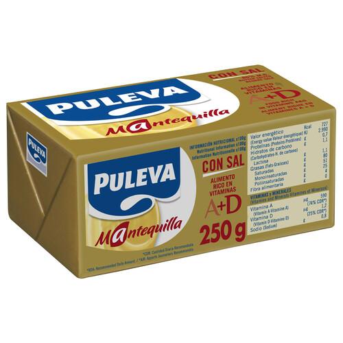 PULEVA Pastilla de mantequilla con sal PULEVA 250 g