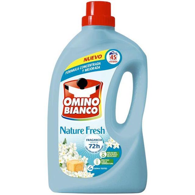 Detergente líquido nature fresh omino bianco, garrafa 45 dosis