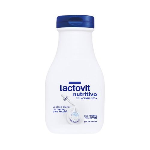 LACTOVIT Nutritivo Gel de baño o ducha con vitaminas y proteinas de la leche, pieles normales a secas 90 ml