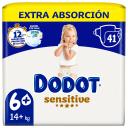Pañales Dodot Sensitive T6+ (14+ kg) 41 ud