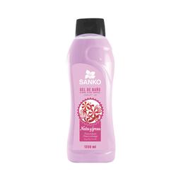 SANKO Gel para ducha o baño con perfume de nata y fresa, para todo tipo de pieles SANKO 1250 ml