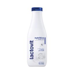 LACTOVIT NutritivoGel de baño o ducha nutritivo con vitaminas y proteinas de la leche, para pieles normales a secas 550 ml