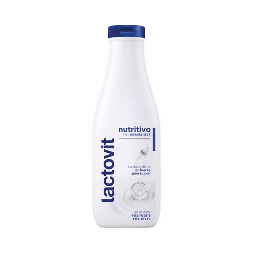 LACTOVIT NutritivoGel de baño o ducha nutritivo con vitaminas y proteinas de la leche, para pieles normales a secas 550 ml