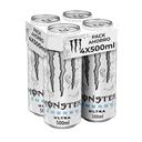 MONSTER Ultra white Bebida energética sin azúcar  pack 4 uds. x 50 cl