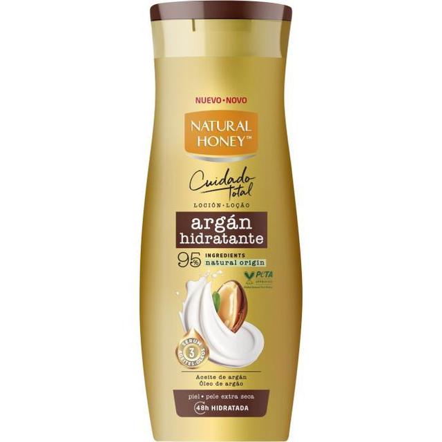 Loción corporal de argán natural honey, bote 330 ml