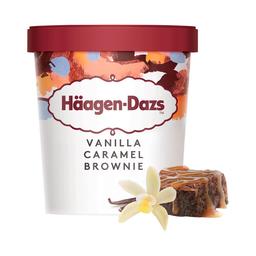 HÄAGEN-DAZS Helado de vainilla con caramelo y trocitos de brownie 460 ml