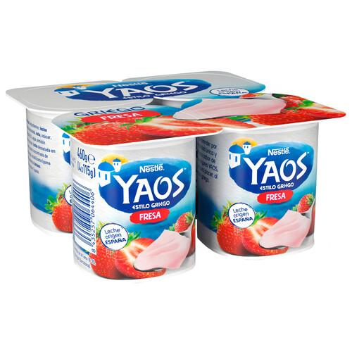 YAOS Yogur estilo griego con fresas de Nestlé4 x 115 g