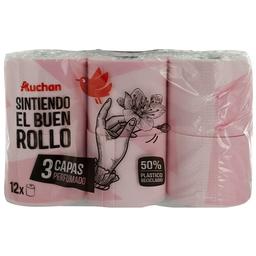 PRODUCTO ALCAMPO Papel higiénico perfumado de triple capa 12 uds