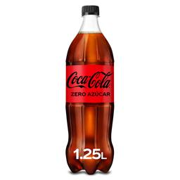 Refresco de cola zero Coca-Cola botella 1.25 l