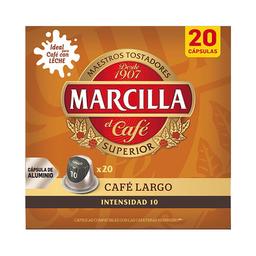 MARCILLA Café en cápsulas largo I10, 20 uds