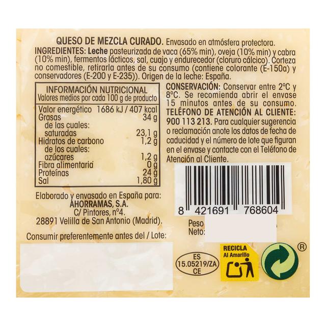 Queso mezcla curado 300g