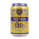 Cerveza tostada Saer Brau 0,0 sin alcohol lata 33 cl
