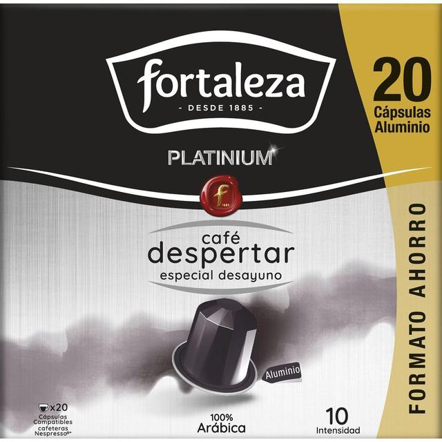 Café despertar compatible nespresso fortaleza, caja 20 uds