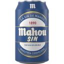 Cerveza sin alcohol mahou, lata 33 cl
