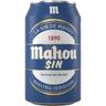 Cerveza sin alcohol mahou, lata 33 cl
