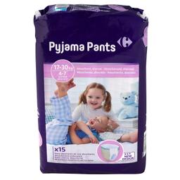 Bragapañal noche Carrefour Kids Talla 4-7 años (17-30 Kg) 15 uds