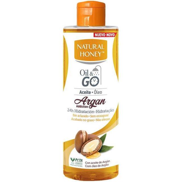 Aceite corporal oil&go argán natural honey, bote 250 ml