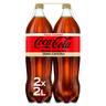 Refresco de cola zero zero Coca-Cola botella 2 x 2 l