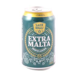 Cerveza Carrefour extra malta lata de 33 cl