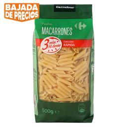 Macarrones cocción rápida Carrefour 500 g