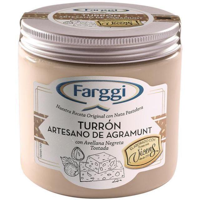 Helado de turrón de agramunt farggi, frasco 450 ml