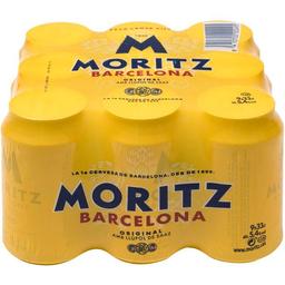 Cerveza moritz, lata pack 9x33 cl